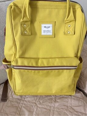 Himawari Yellow Canvas Backpack in great conditions!!